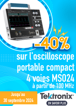 -40% sur l'oscilloscope portable compact MSO24